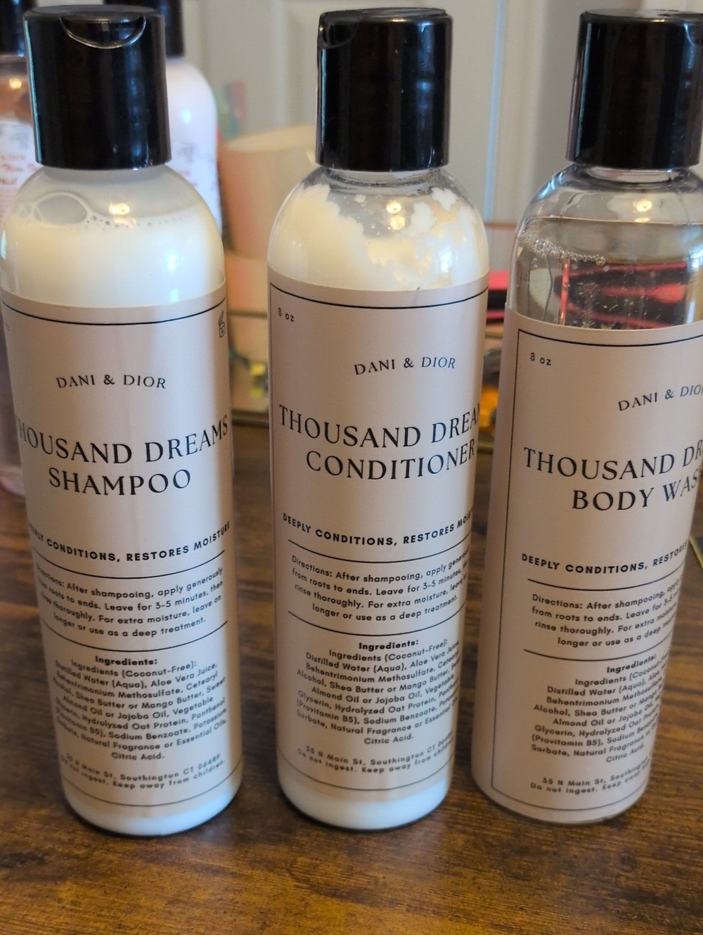 DANI & DIOR Thousand Dreams Shampoo, Conditioner & Body Wash -